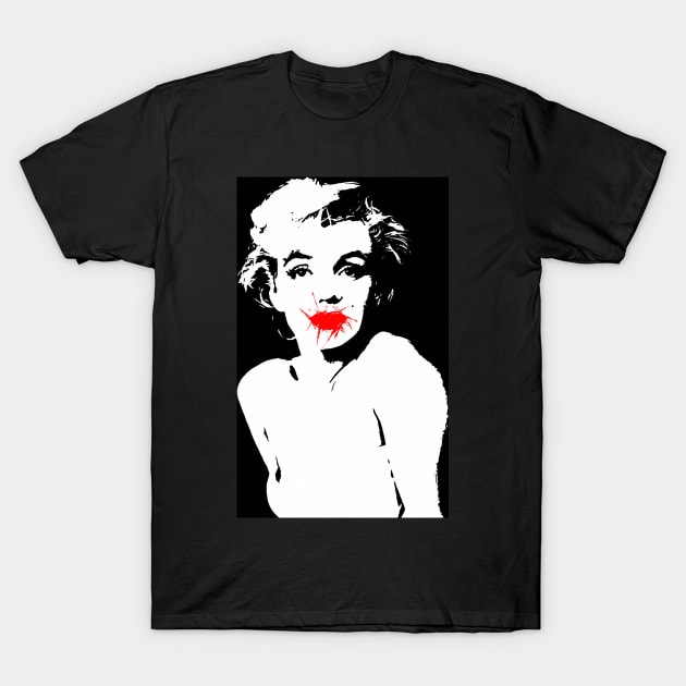 Marilyn Monroe Slipstick T-Shirt by SiSuSiSu